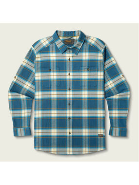 NEW Marsh Wear Westerly Flannel Shirt Color Teal Size Mens Small Tretch Plaid